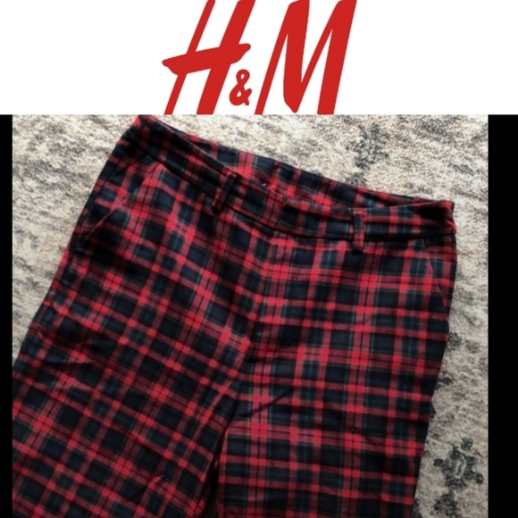 size 4 H&M Plaid Pants - Picture 2 of 8